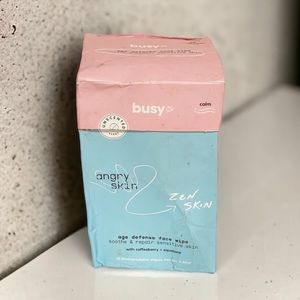 Busy Co Unscented Age Defense Face Wipes Soothe Repair‎ Sensitive Skin Beauty